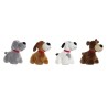 Plüschtier Home ESPRIT Weiß Braun Grau Polyester Hund 22 x 21 x 26 cm (4 Stück)