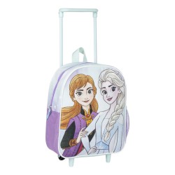 Schulrucksack mit Rädern Frozen Hellblau 25 x 28 x 10 cm