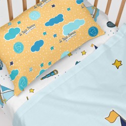 Bettwäsche-Set HappyFriday Le Petit Prince Navigateur Bunt Babybettchen 2 Stücke