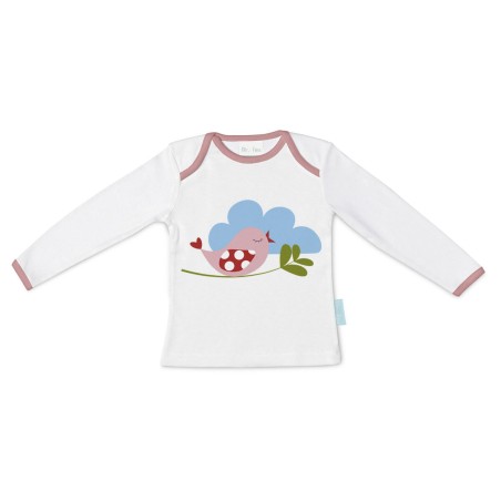 Langarm T-Shirt für Kinder HappyFriday Mr Fox Little Birds Bunt 9-12 Monate