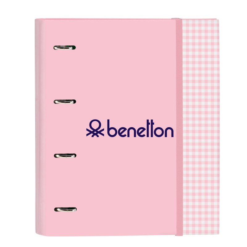 Ringbuch Benetton Vichy Hellrosa A4