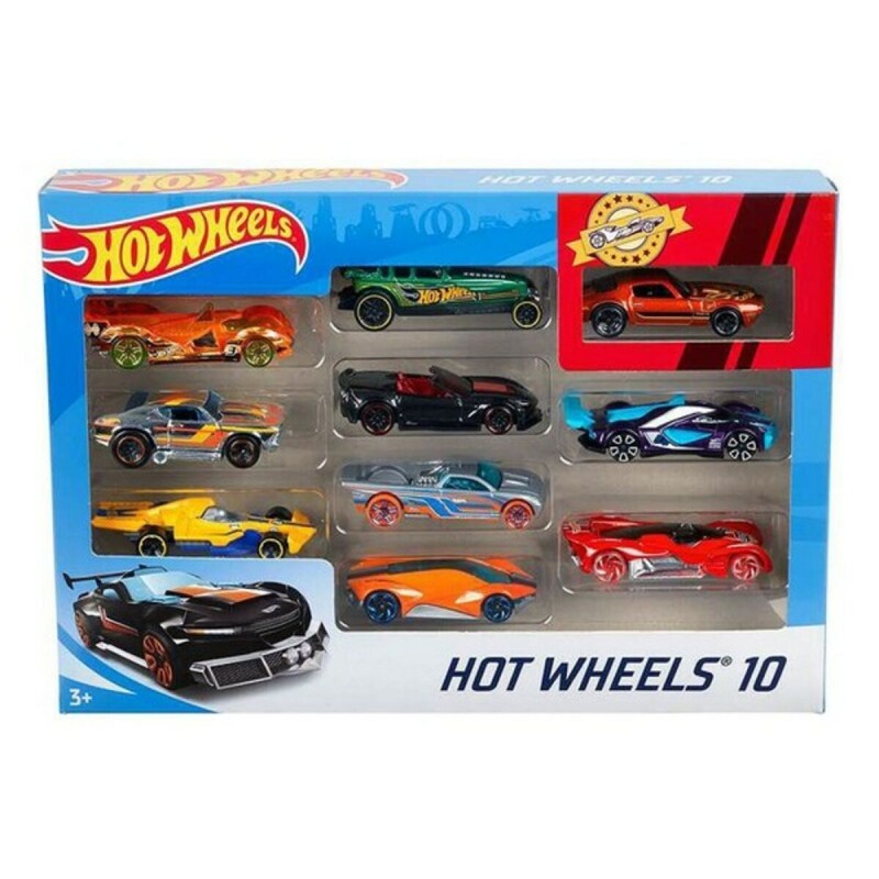 Spielset Fahrzeuge Hot Wheels Metall (10 Pcs)