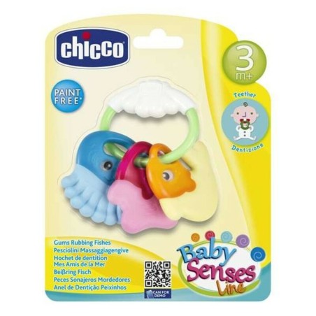 Baby-Beißring Rattle Chicco PVC 11,5 x 11 x 2,5 cm (11,5 x 11 x 2,5 cm)