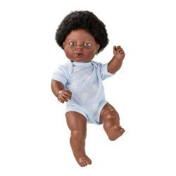 Baby-Puppe Berjuan Newborn 38 cm Afrikanerin (38 cm)