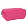 Dreifaches Mehrzweck-Etui Benetton Raspberry Fuchsia 21,5 x 10 x 8 cm