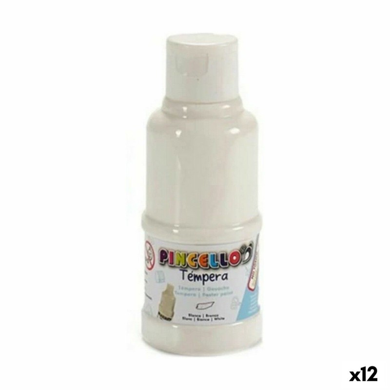 Tempera Weiß (120 ml) (12 Stück)