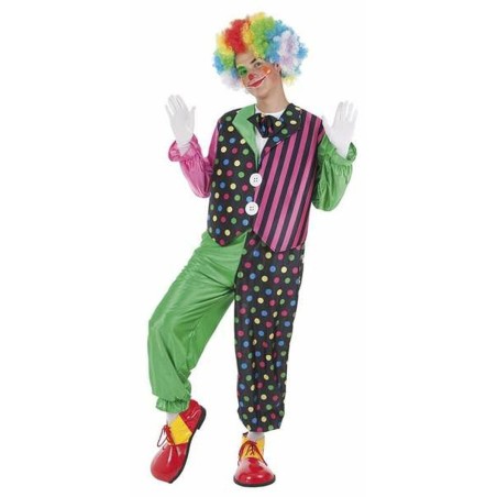 Verkleidung für Erwachsene Streifen Clown M/L