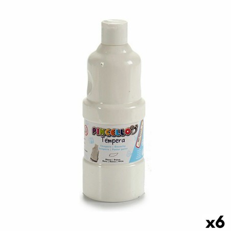 Tempera Weiß (400 ml) (6 Stück)