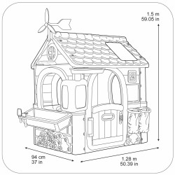 Kinderspielhaus Famosa Eco House 150 x 120 x 94 cm