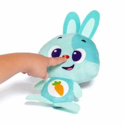 Plüschtier mit Klang Moltó Gusy luz Baby Bunny türkis 7,5 cm