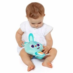 Plüschtier mit Klang Moltó Gusy luz Baby Bunny türkis 7,5 cm