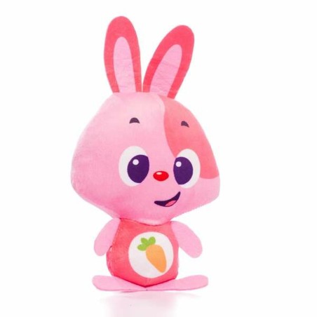 Plüschtier mit Klang Moltó Gusy luz Baby Bunny Rosa 7,5 cm