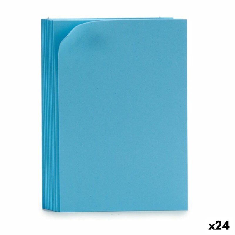 Moosgummi Hellblau 30 x 0,2 x 20 cm (24 Stück)