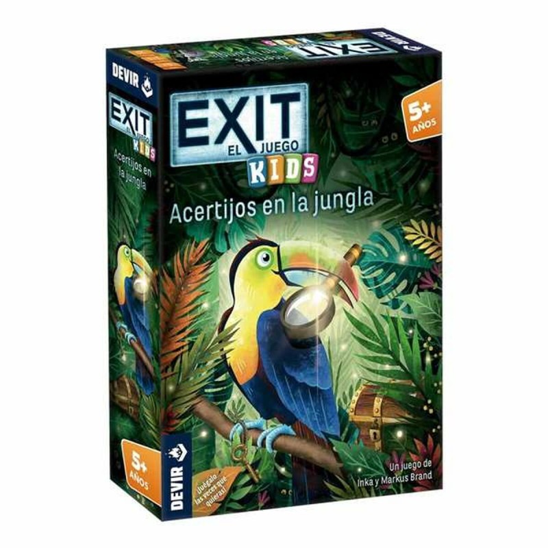 Tischspiel Devir Exit Kids Acertijos En La Jungla ES