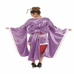 Verkleidung für Erwachsene Geisha M/L Lila (3 Stücke)