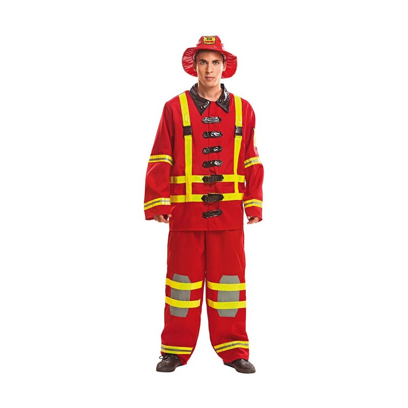 Verkleidung für Erwachsene My Other Me Feuerwehrmann M/L (3 Stücke)