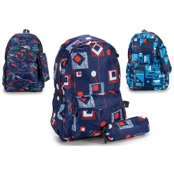 Schulrucksack Etüie abstrakt 13 x 45 x 31 cm (12 Stück)