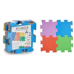 Puzzleteppich Bunt Moosgummi (12 Stück)