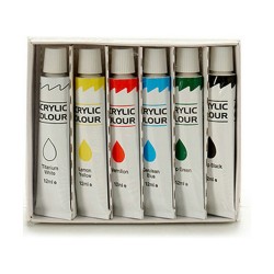 Malerei-Set Bunt Acryl-Gemälde 12 ml (12 Stück)