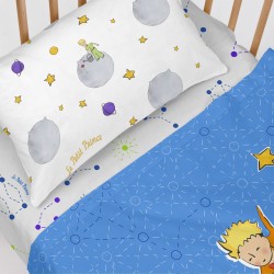 Bettwäsche-Set HappyFriday Le Petit Prince Accolade Bunt Babybettchen 2 Stücke