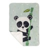 Decke HappyFriday Moshi Moshi Panda Garden Blue Bunt Mikrofaser 110 x 140 cm