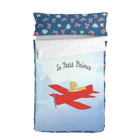 Bettbezug ohne Füllung. HappyFriday Le Petit Prince Son avion Bunt 105 x 200 cm