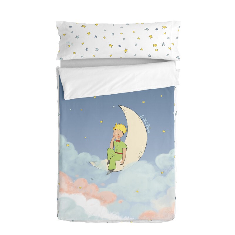 Bettbezug mit Füllung HappyFriday Le Petit Prince La Lune Bunt 105 x 200 cm