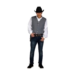 Verkleidung für Erwachsene My Other Me Grau Cowboy Weste