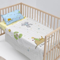 Bettwäsche-Set HappyFriday Le Petit Prince Imagination Bunt Babybettchen 2 Stücke