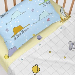 Bettwäsche-Set HappyFriday Le Petit Prince Imagination Bunt Babybettchen 2 Stücke