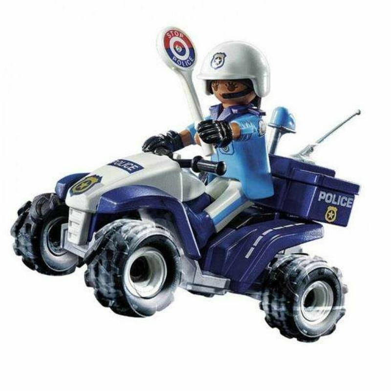 Spielset Fahrzeuge Playmobil Speed Quad City Action 71092 Polizei (21 pcs)