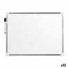 Magnetisches Whiteboard mit Marker Weiß Aluminium 30 x 40 cm (12 Stück)