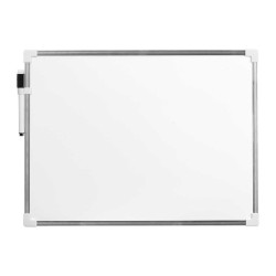 Magnetisches Whiteboard mit Marker Weiß Aluminium 30 x 40 cm (12 Stück)