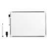 Magnetisches Whiteboard mit Marker Weiß Aluminium 25 x 35 cm (12 Stück)
