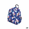 Schulrucksack Einhorn Bunt 28 x 12 x 22 cm (12 Stück)