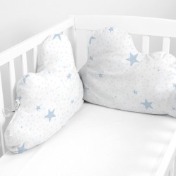 Wiegenschützer HappyFriday Basic Kids Little star Blau 60 x 40 cm