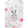 Wickelkommode Minnie Mouse CZ10340 Unterwegs Weiß Herzen 73 x 48,5 x 3 cm