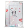 Wickelkommode Minnie Mouse CZ10340 Unterwegs Weiß Herzen 73 x 48,5 x 3 cm