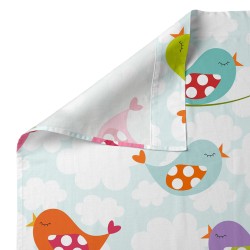 Bettwäsche-Set HappyFriday Mr Fox Little Birds Bunt Babybettchen 2 Stücke