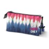 Dreifaches Mehrzweck-Etui Karactermania Eco Omp! Good Vibes Only Tie Dye Denim (23 x 11 x 10 cm)