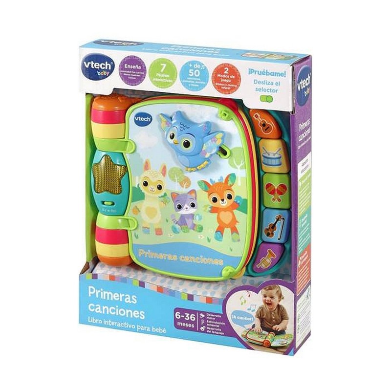 Baby-Spielzeug Vtech Libro musical primeras canciones. 19 x 22 x 4 cm