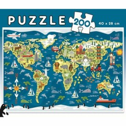 Kinderpuzzle Educa Mapamundi (200 pcs)